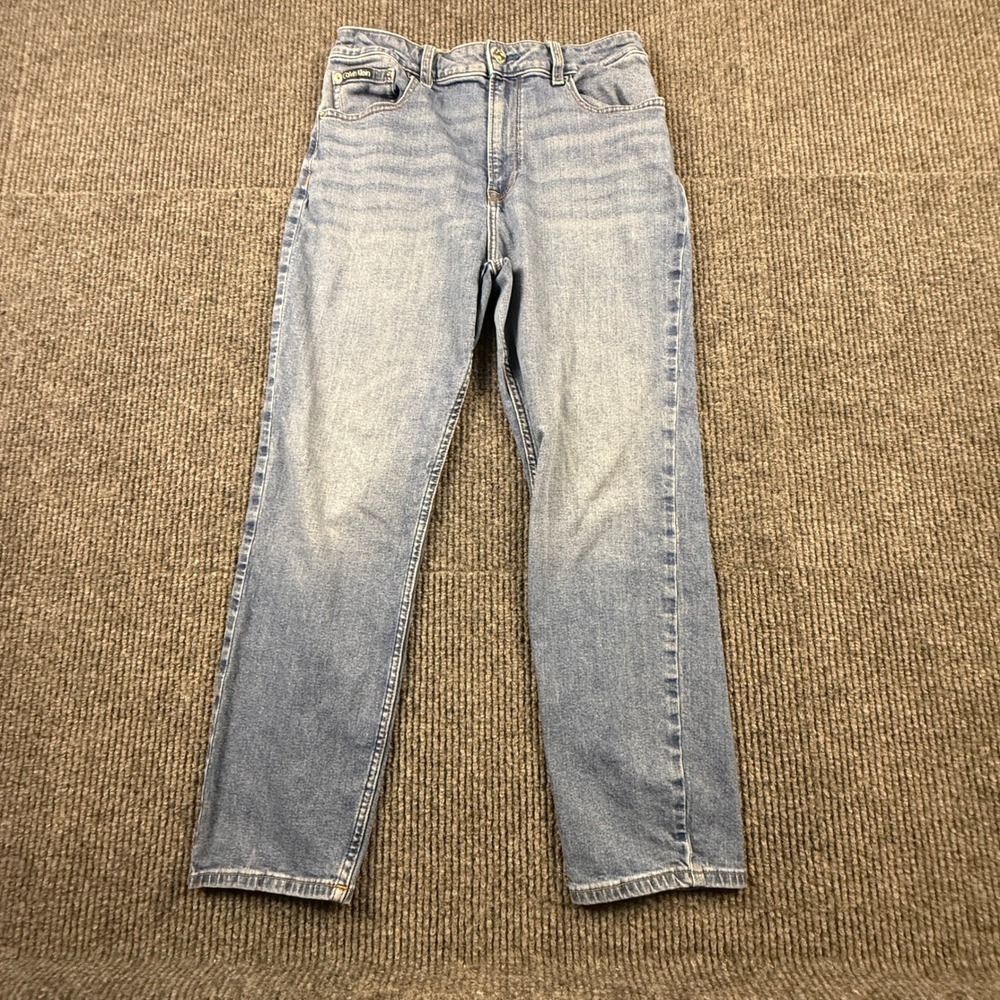 Calvin Klein Mens Size 31 Light Wash Straight Leg Jeans Denim  477013S